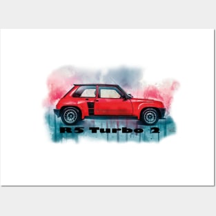 Renault 5 Turbo 2 Splash Art Posters and Art